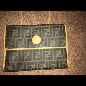 Authentic Vintage Fendi shoulder bag/clutch.